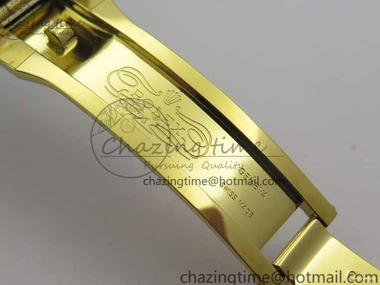 on V3 Strap Extra 1:1 116518 SS Black Strap) YG Dial 904L (Free Case Edition Noob SA4130 White Best Daytona Plated Rubber 1229